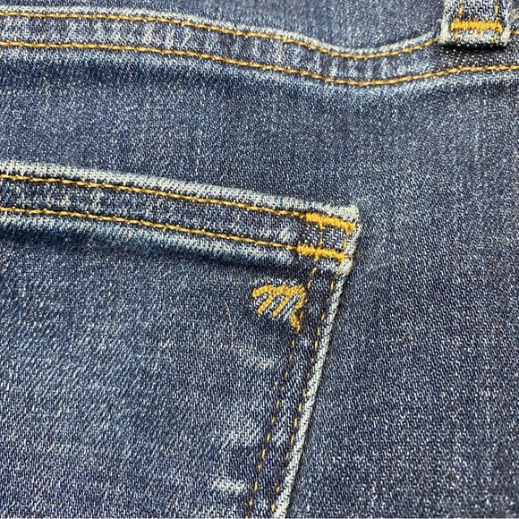 Madewell 10” High Rise Skinny Medium Wash Jeans Size 28 #0609 - Picture 6 of 12